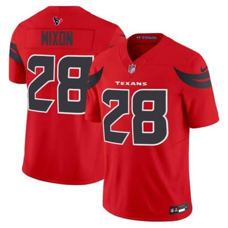 Men's Nike Joe Mixon Navy Red Houston Texans #28 Vapor F.U.S.E. Limited Jersey